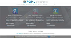 Desktop Screenshot of pohl-electronic.de