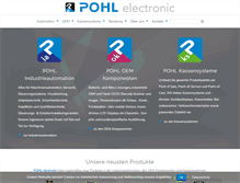 Tablet Screenshot of pohl-electronic.de
